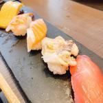 本日の握り五貫盛り（しゃぶしゃぶセット）