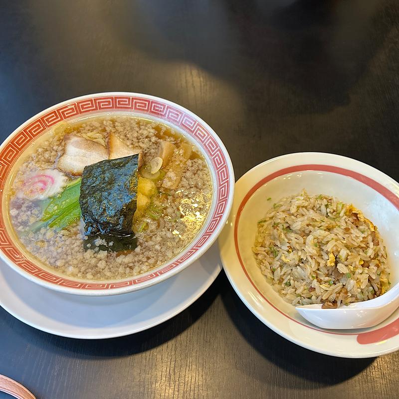 背脂中華そば　チャーハン(幸楽苑 川口上青木店)