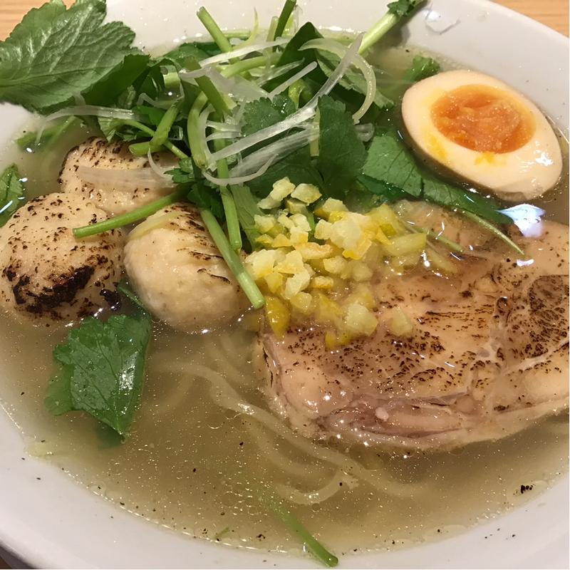 炙り鶏そば(丸源ラーメン 仙台長町南店 （丸源商店）)