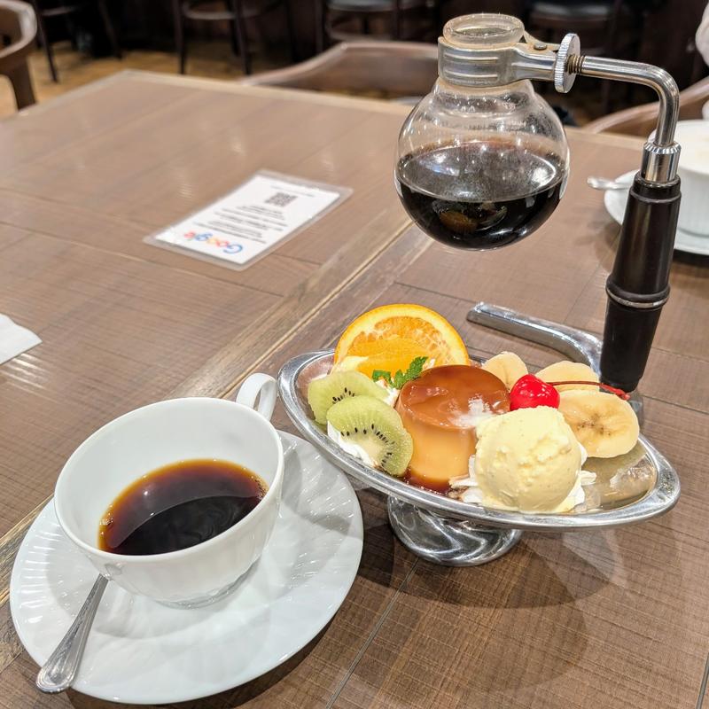 倉シックプリンアラモード(倉式珈琲店 荻窪タウンセブン店)