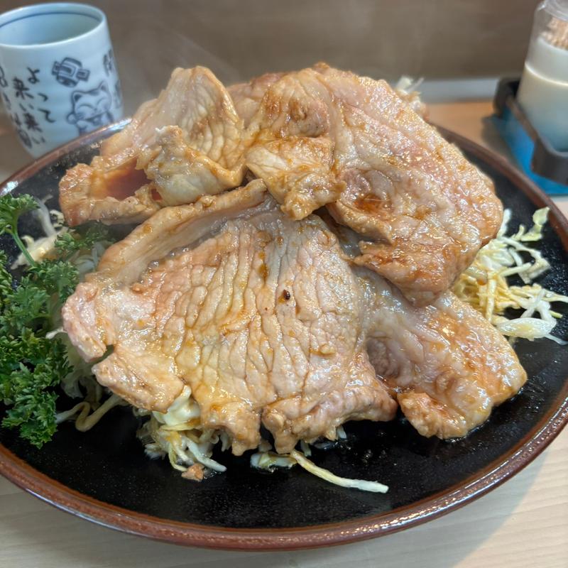 生姜焼き定食(とんかつ 丸八 支店)