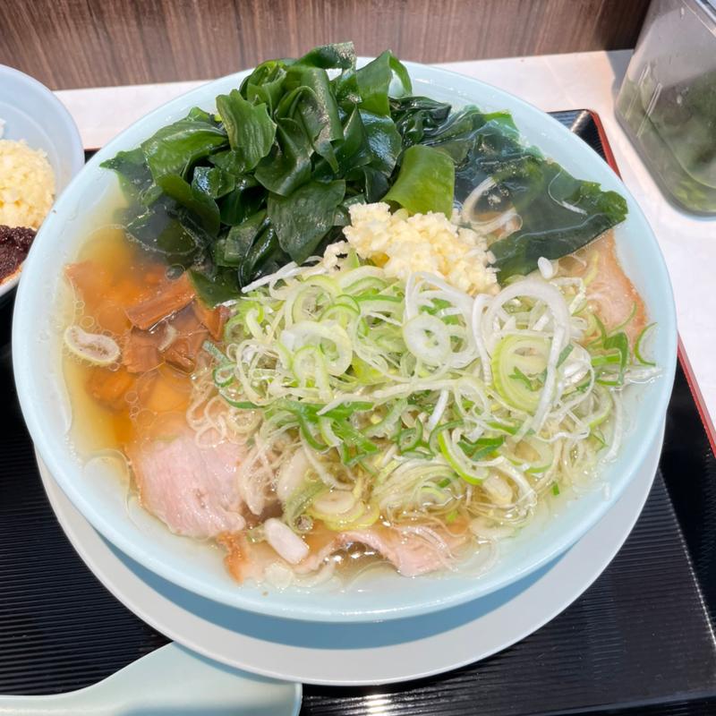 わかめ中華そば+ねぎ(ニューともちんラーメン 川崎駅前店)