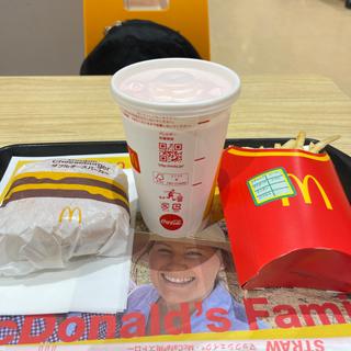 ダブルチーズバーガーセット(マクドナルド 別所イトーヨーカドー店)