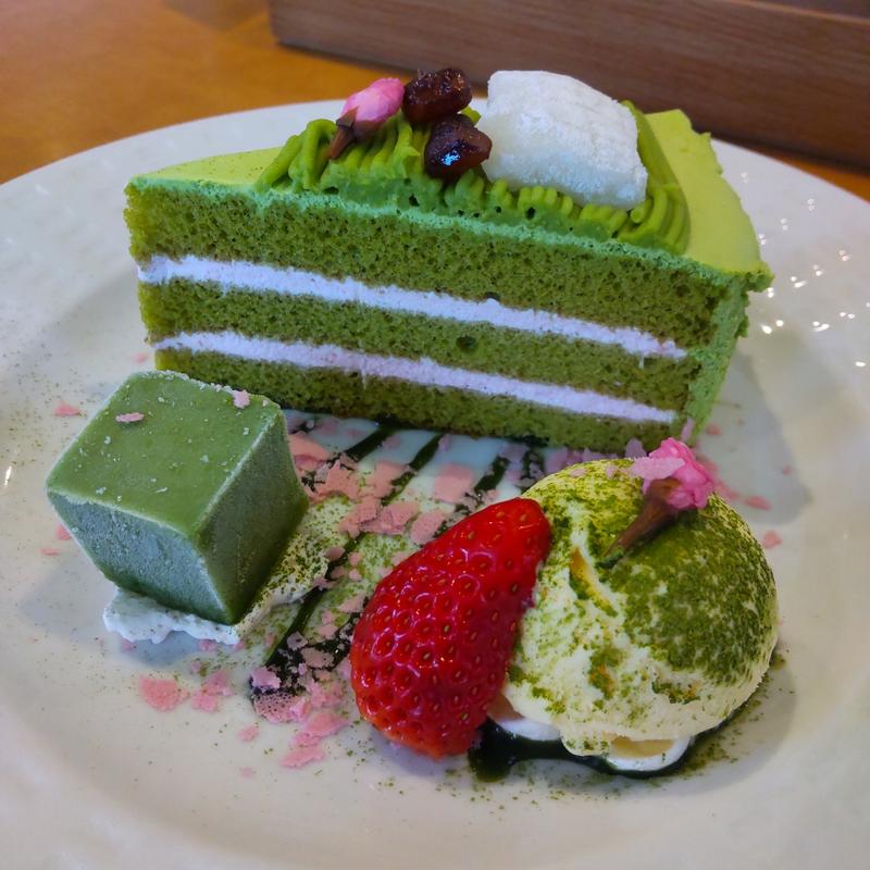 おめでとう！抹茶ケーキプレート(ココス 紫波店 )