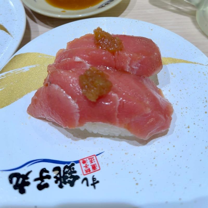 上赤身玉ねぎ醤油漬け(すし銚子丸 亀戸店)