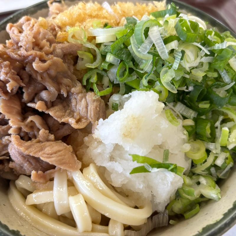 肉ぶっかけうどん冷(なみき)