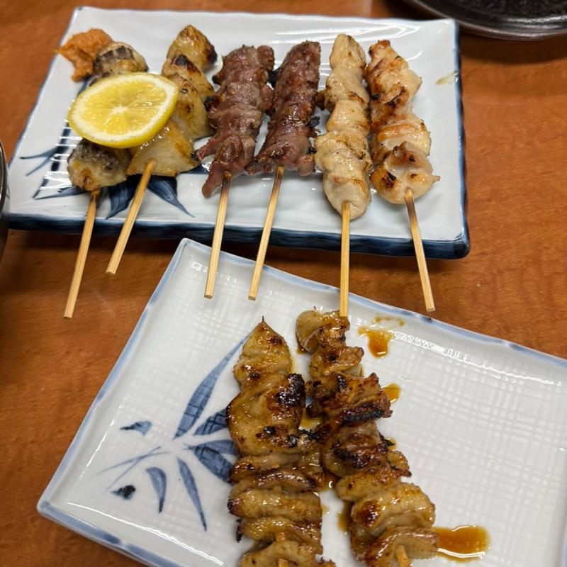 焼鳥塩　せせり　砂肝　かわ　(あかさたな)