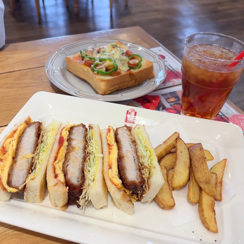 カツサンド&ピザトースト(ぱんのいえ 近鉄八尾店)