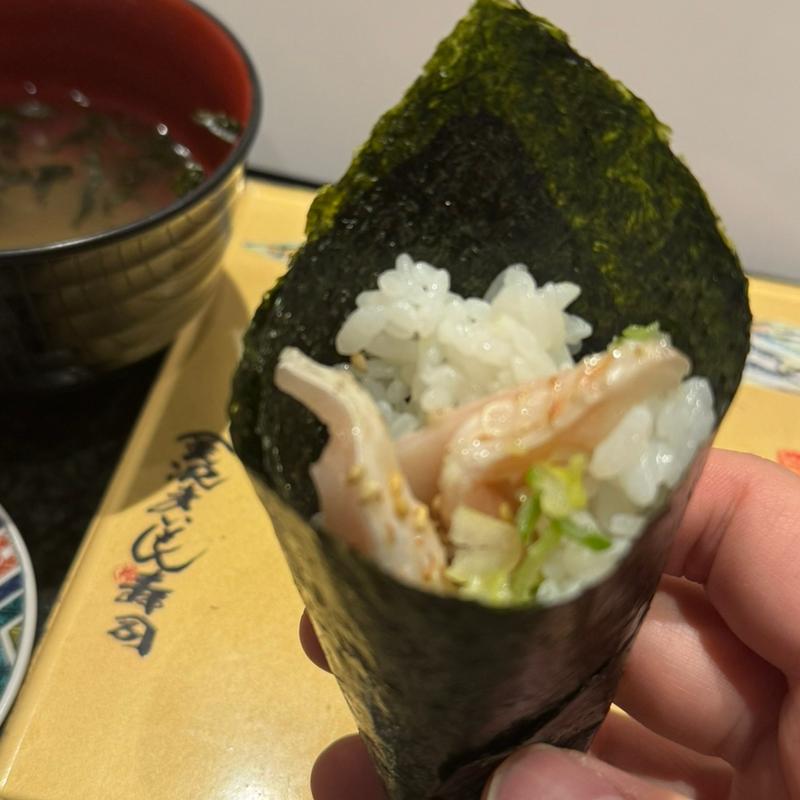 のどぐろ手巻き(金沢まいもん寿司 金沢駅店 )
