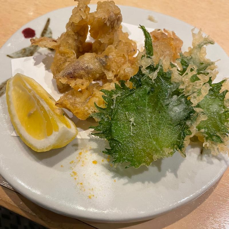 ホタルイカの天ぷら(ななや)