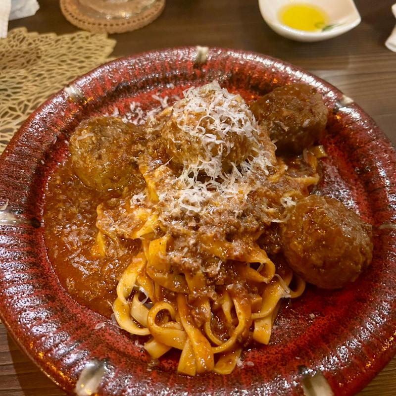 カリオストロ風ミートボールスパゲッティ(Once upon a time（ワンス アポン ア タイム）)