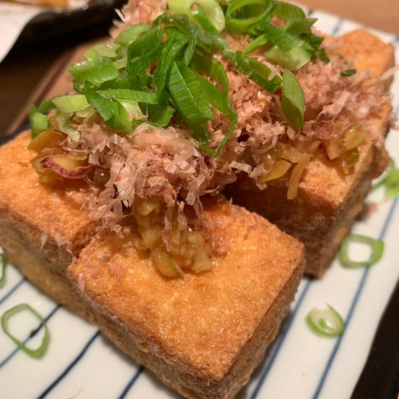 自家製ねぎだく厚揚げ(ねぎま三ぞう 池袋西口店)