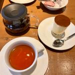 サラダ・食後ドルチェセット(Italian Kitchen VANSAN)