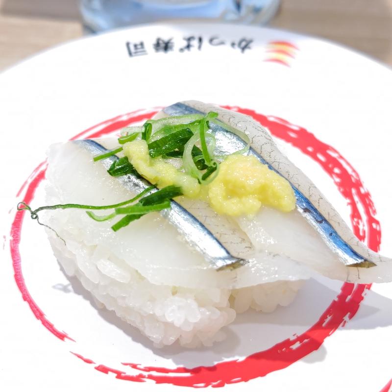 天然さより ねぎ生姜(かっぱ寿司 上大岡ミオカ店)