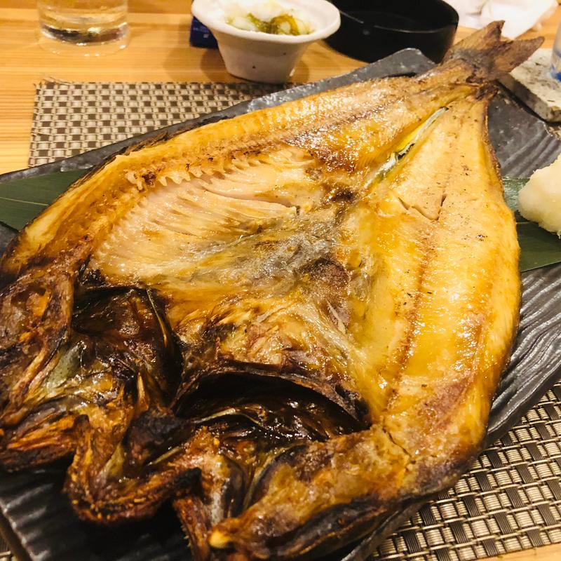 羅臼産特大ホッケ開き(北海道おばんざい いそ田)