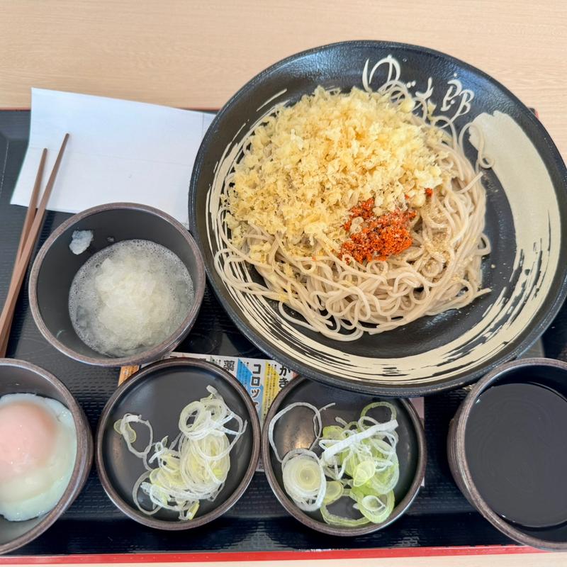 朝そば鬼おろし(温玉変更)(ゆで太郎･もつ次郎 羽生店)