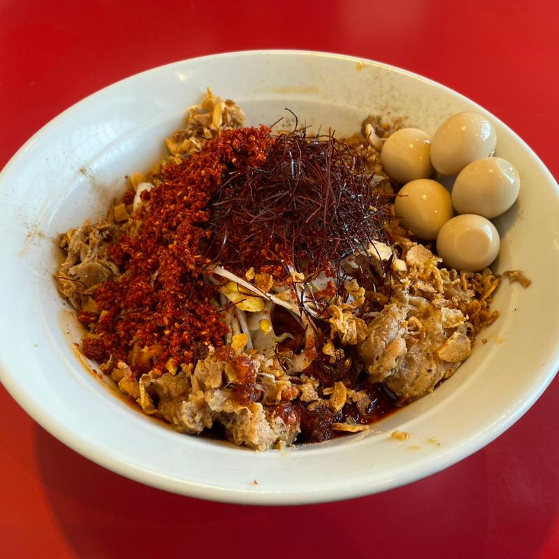 激辛混ぜそば味玉辛味増し(ボディブロー)