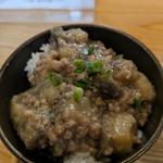 茄子と挽肉のあんかけ丼（本日のおすすめ飯）