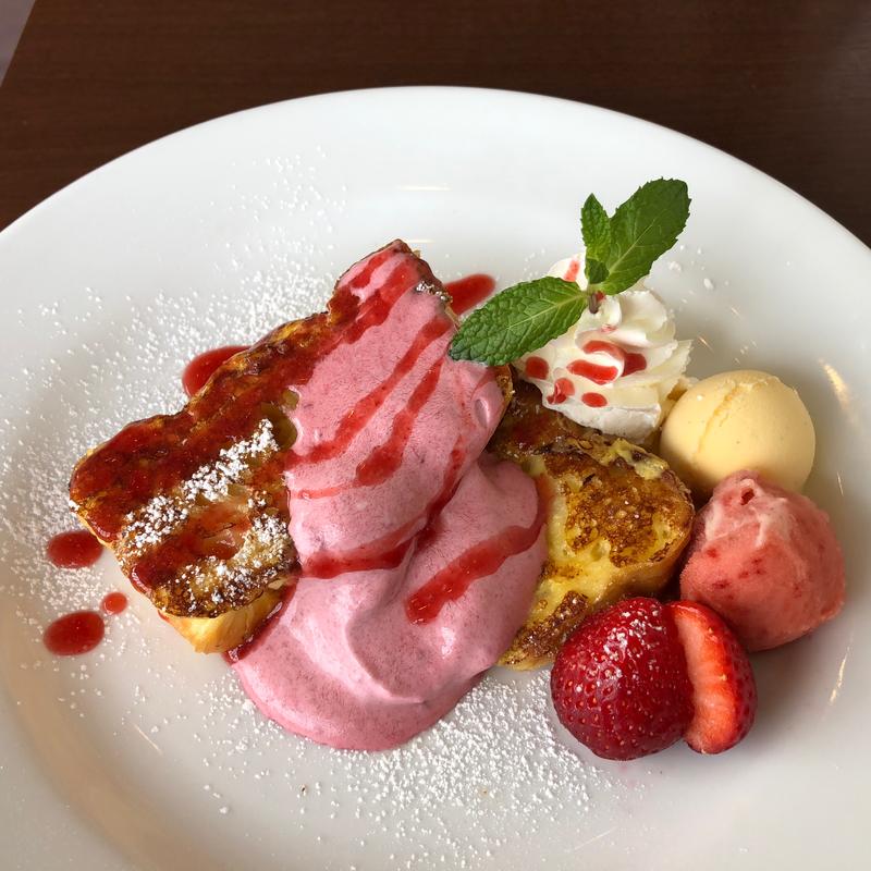 あまおうのフレンチトースト(デニーズ 川口元郷店)