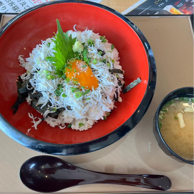 釜揚げしらす丼(花の杜ゴルフクラブ)