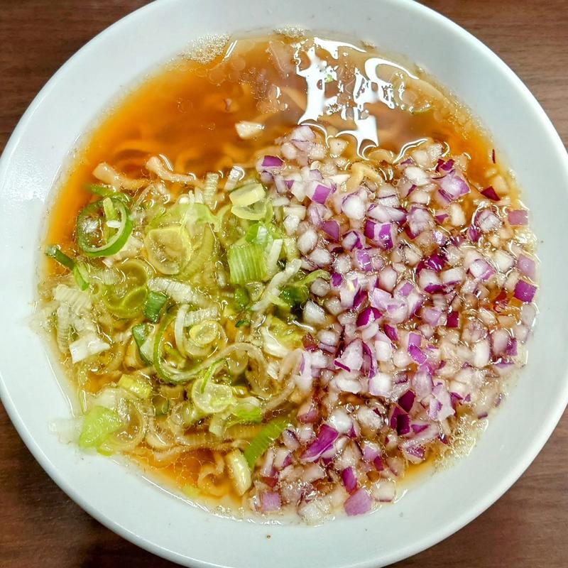 中華そば 玉葱 葱(煮干し中華そば 山形屋)