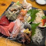 刺身と貝の盛り合わせ(彩酒亭 洞(サイシュテイ ホラ)居酒屋)