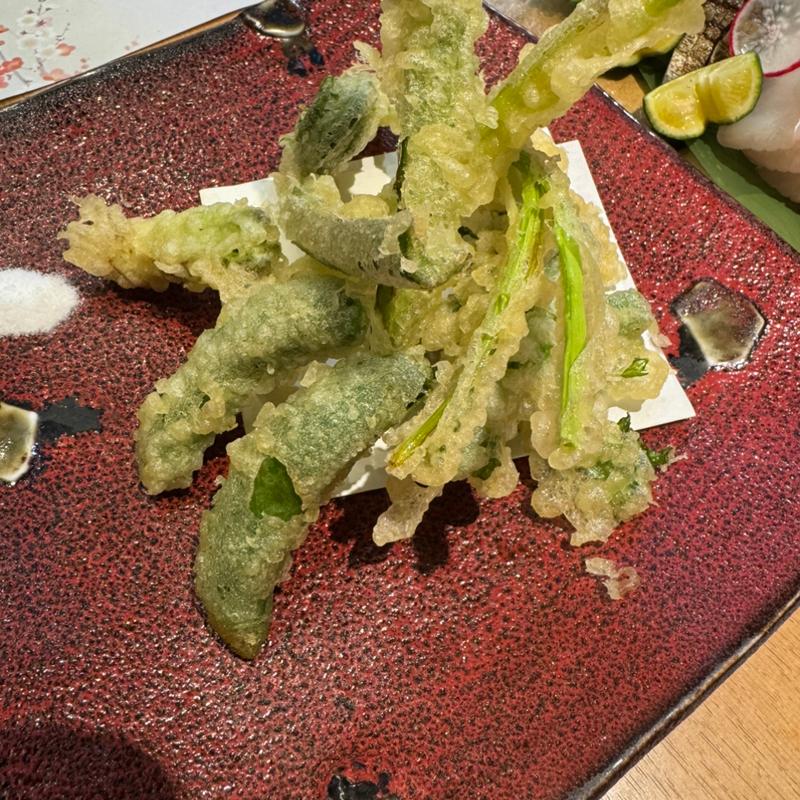 春野菜 天ぷら(心斎橋 神楽)