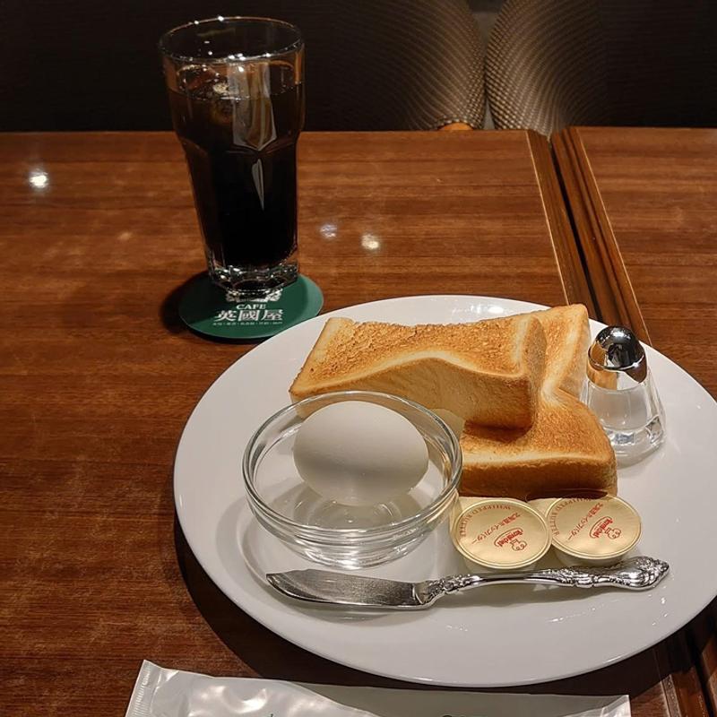 トースト&ゆで玉子セット(カフェ 英國屋 枚方モール店)