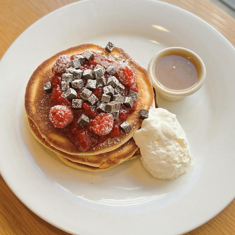 ラズベリーチョコレートパンケーキ(クリントン・ストリート・ベイキング・カンパニー 南青山店)