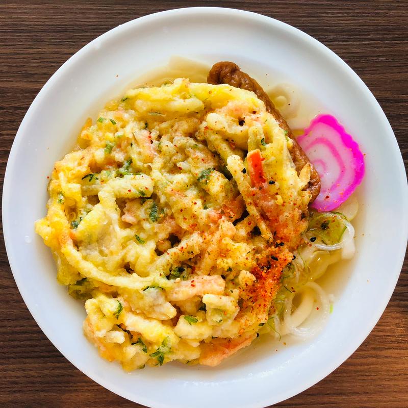 かき揚げうどん(鴨池・垂水フェリー　うどんコーナー )