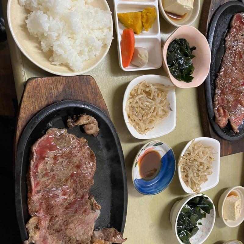 ステーキ定食1枚(うまいものや(ステ−キ定食))