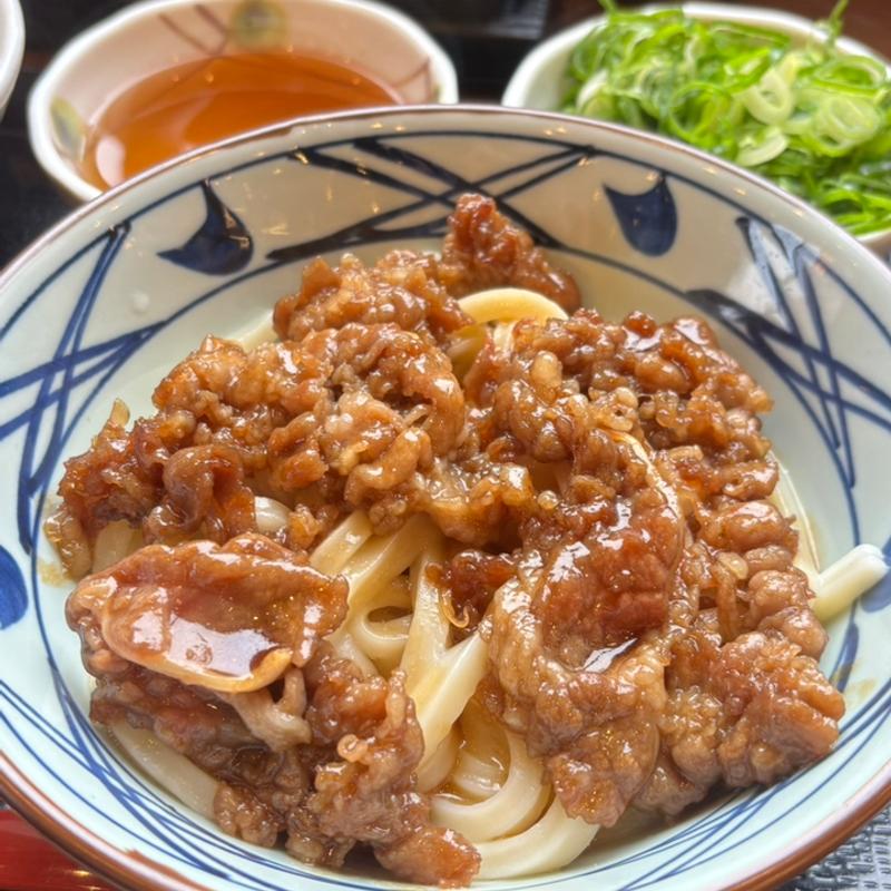 焼きたて牛すき釜玉うどん(丸亀製麺 広島東雲店 )