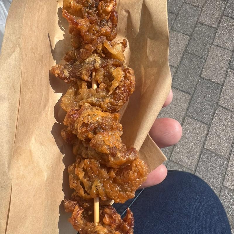 皮の唐揚げ(道の駅 とうじょう)