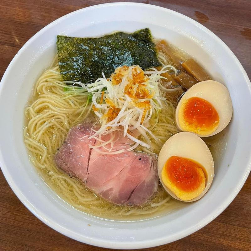 塩ラーメン煮卵付き(麺屋 まさと)