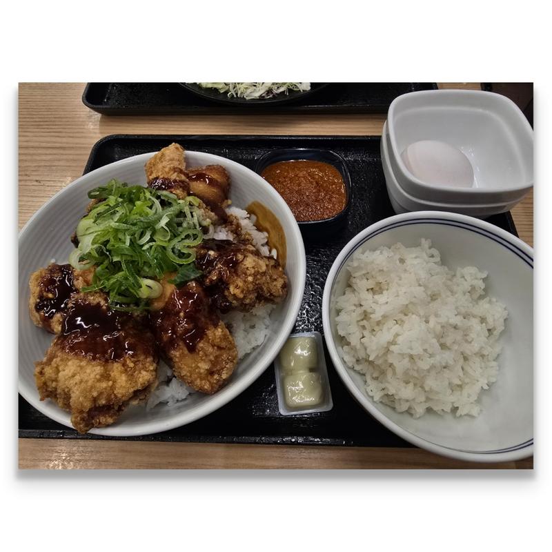 にんにくマシマシから揚げ超特盛丼(吉野家 市川鬼高店)