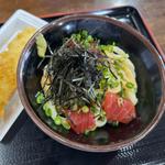 山かけ鉄火しょう油うどん