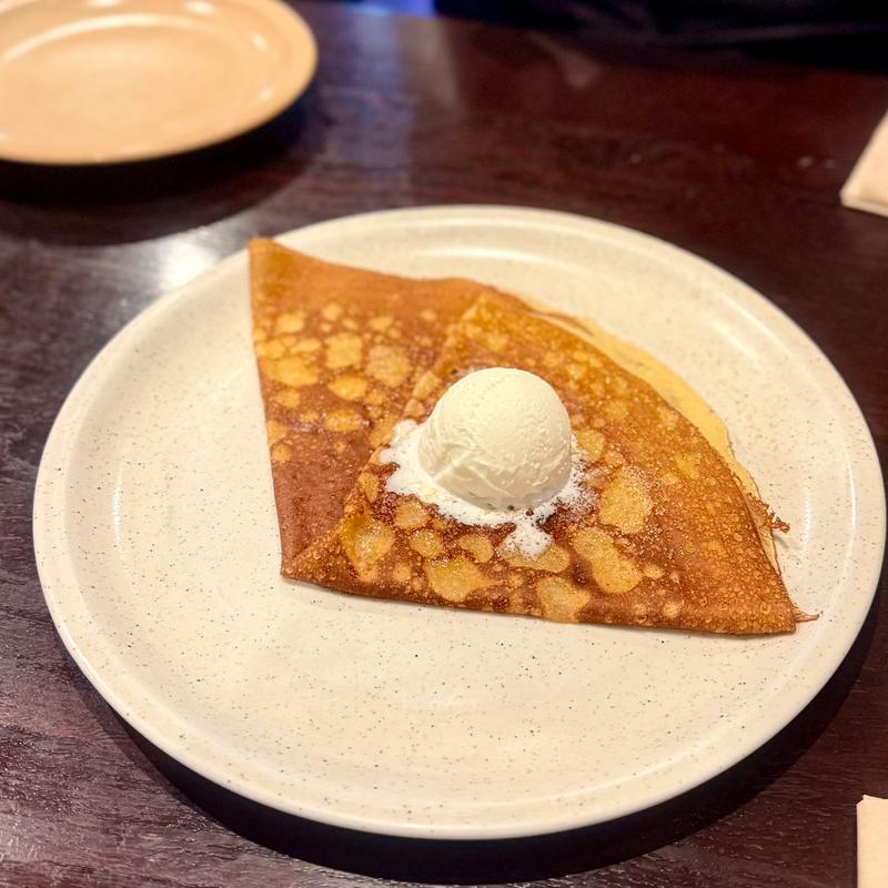 季節のおすすめガレットのランチセット(ル ブルターニュ 神楽坂店)