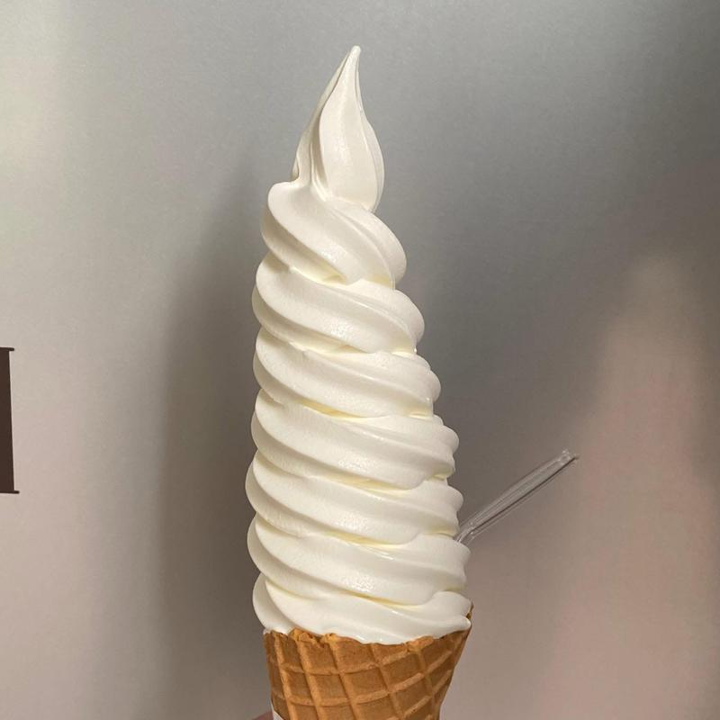 極上牛乳ソフト コーン(きのとや 白石本店・KINOTOYA cafe)