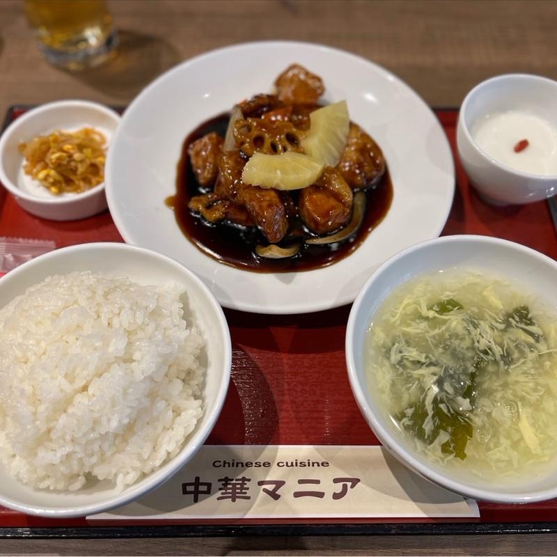 黒酢酢豚　カナダ三元豚(中華マニア)