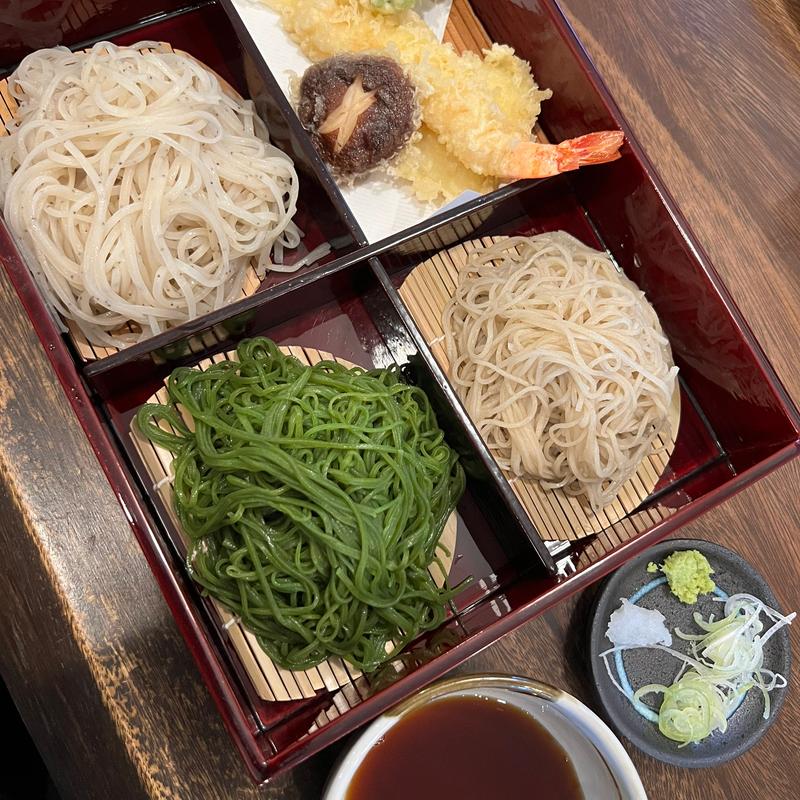 天盛りかわりそば3種大盛り(わしず)