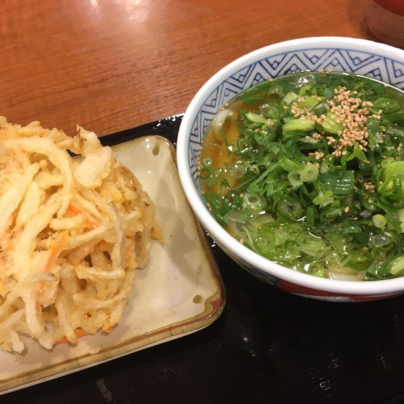 かけうどん かき揚げ(すなだ どんどん 箱崎T-CAT店)