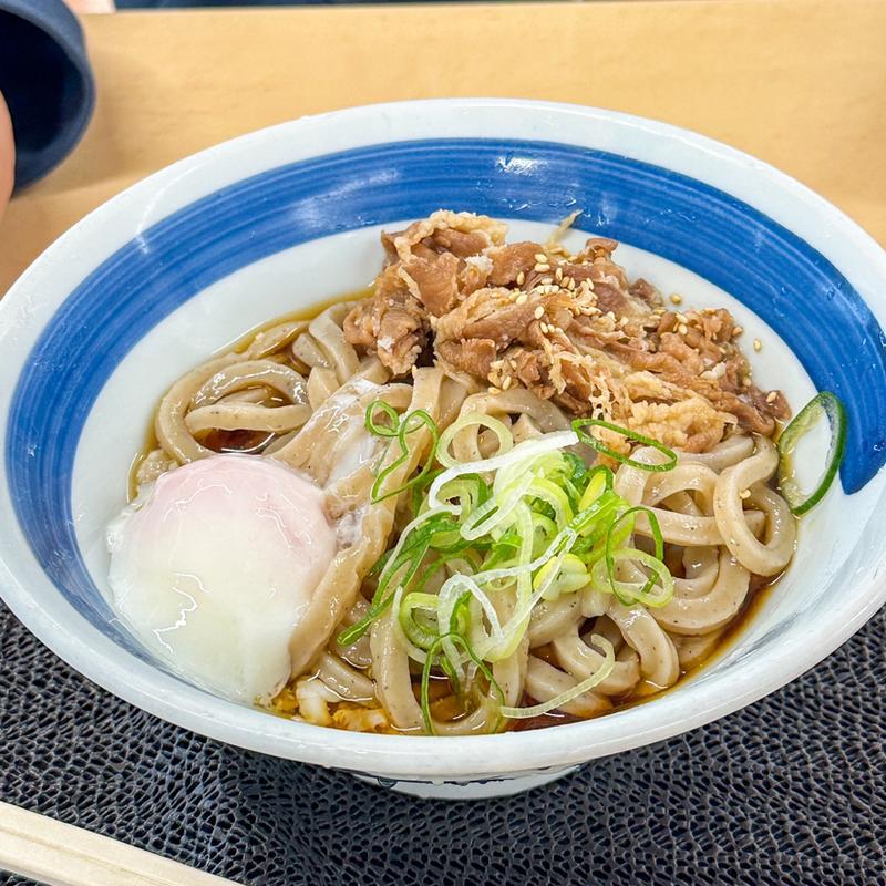 ぶっかけ 肉 黒豆うどん(丹波大食堂（道の駅 京丹波 味夢の里）)