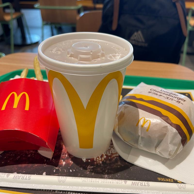 ダブルチーズバーガーセット(松屋 井土ヶ谷店)