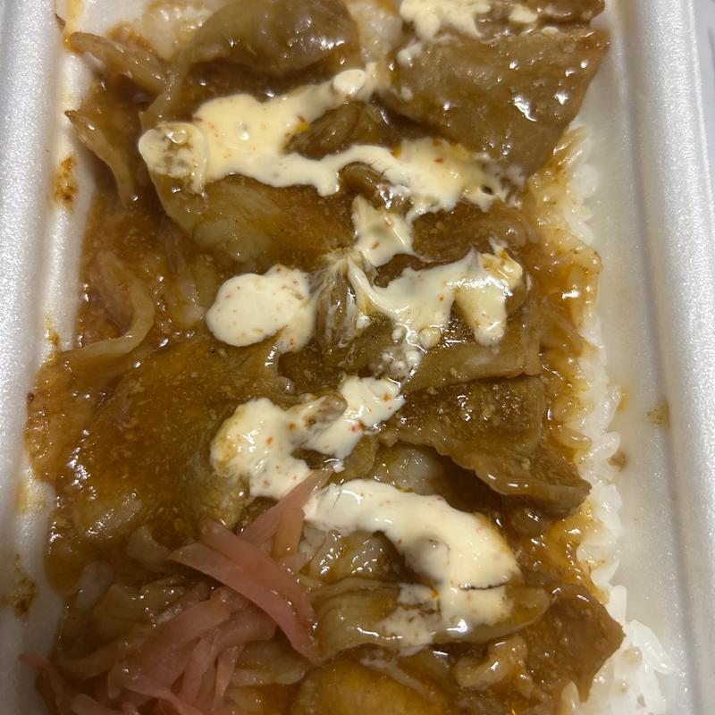 豚焼肉弁当（唐辛子マヨネーズ）(セブン-イレブン さっぽろ創世スクエア店)