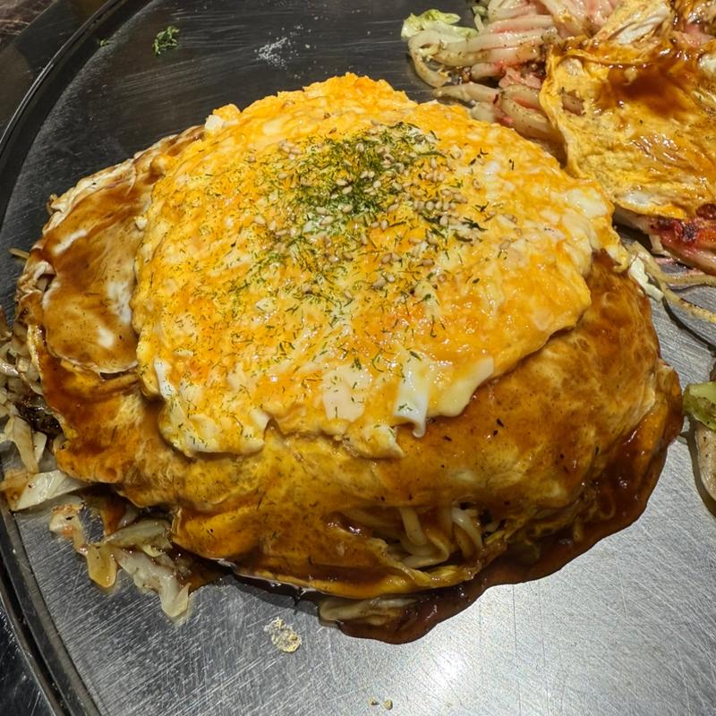 とろとろ半熟豚玉(上越高田 鉄板焼居酒屋Jyu2)