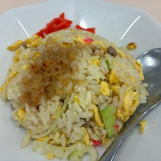 煮干しラーメン+半チャーハン(我武者羅蒲田店)
