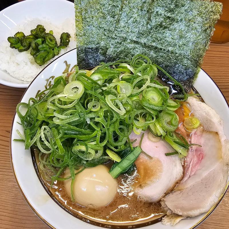 上特選ラーメン 九条ネギ ライス(麺家たいせい)