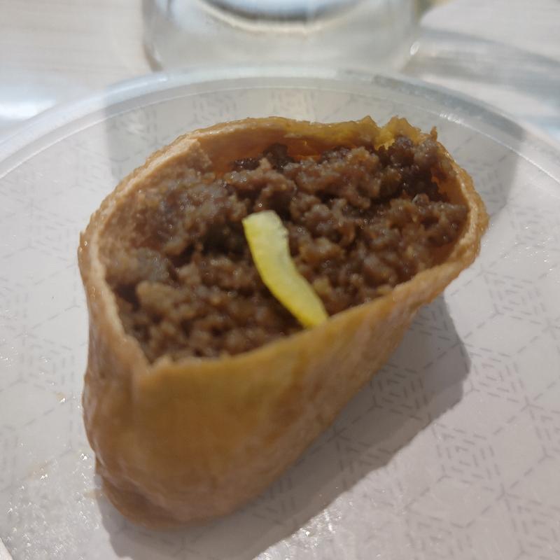 国産牛のそぼろいなり(はま寿司 関内セルテ店)