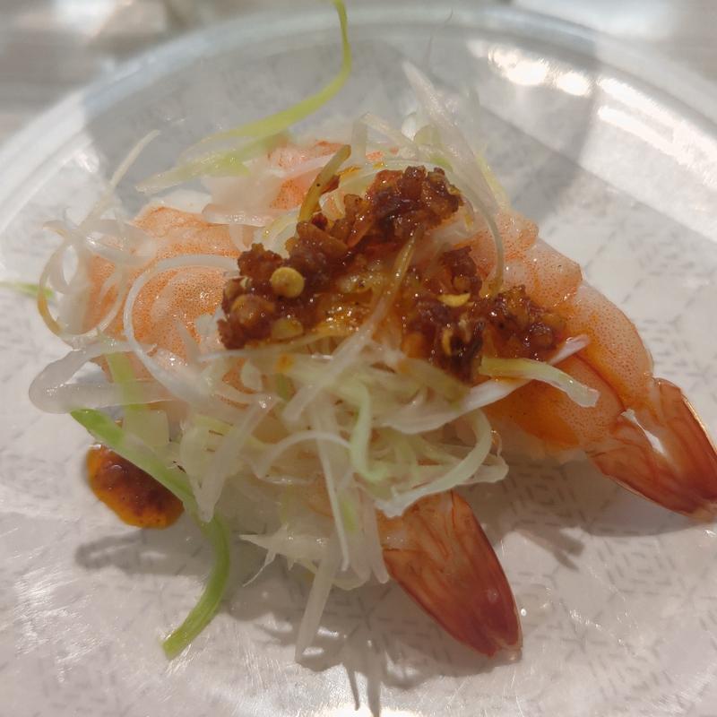 えび旨辛ネギ盛り(はま寿司 関内セルテ店)