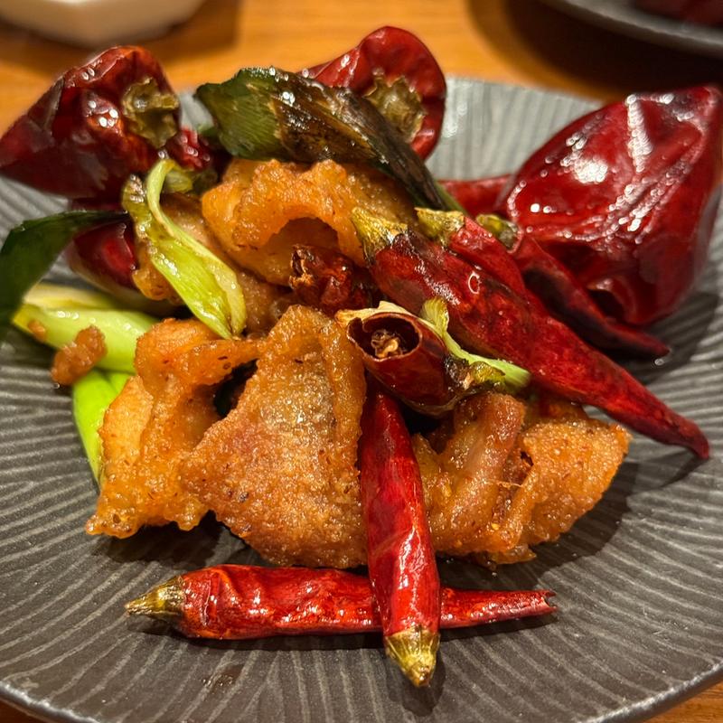 鶏肉の唐辛子炒め(江戸中華よし町)